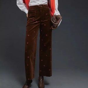 [SOLD ON DEPOP] Anthropologie X Maeve The Colette Corduroy Cropped Pants